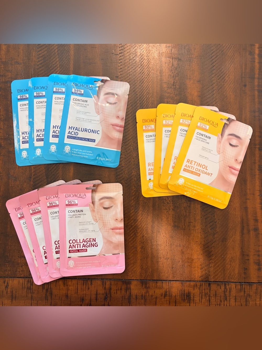 BioAqua 12 count facial masks